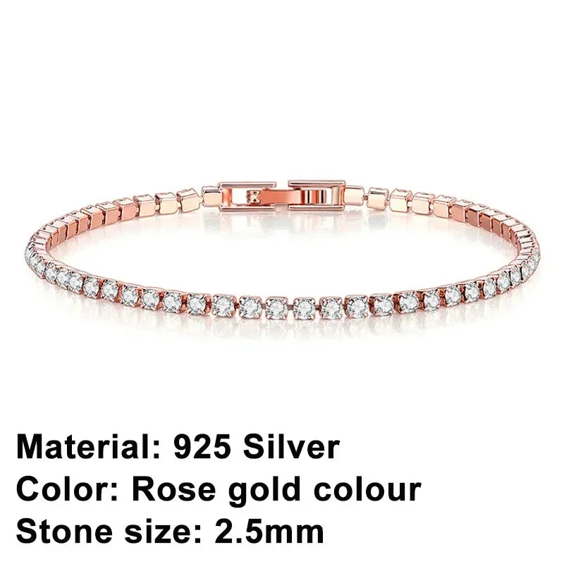 Rose Flash Silver Bracelet