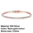 Rose Flash Silver Bracelet