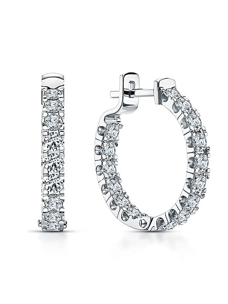 Minimal Glow Silver Studs