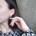 White Pearl Stud Earrings