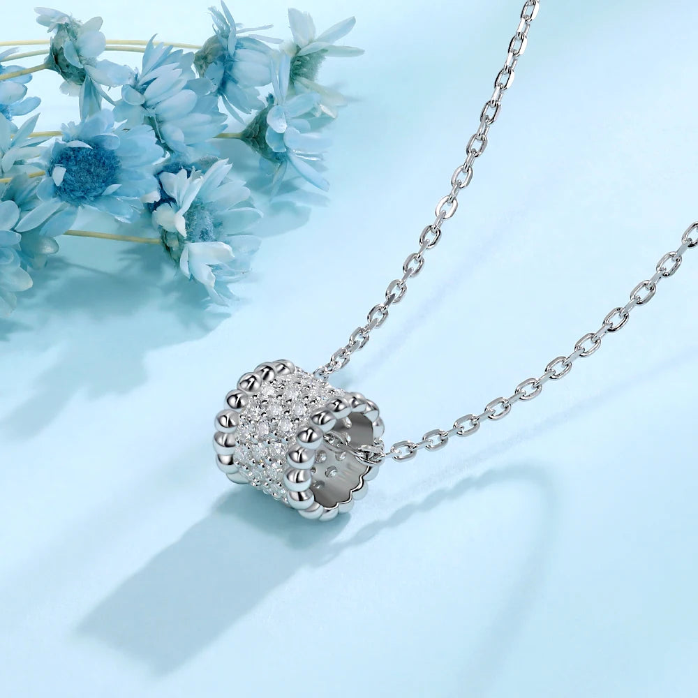 Moissanite Vintage Silver Pendant