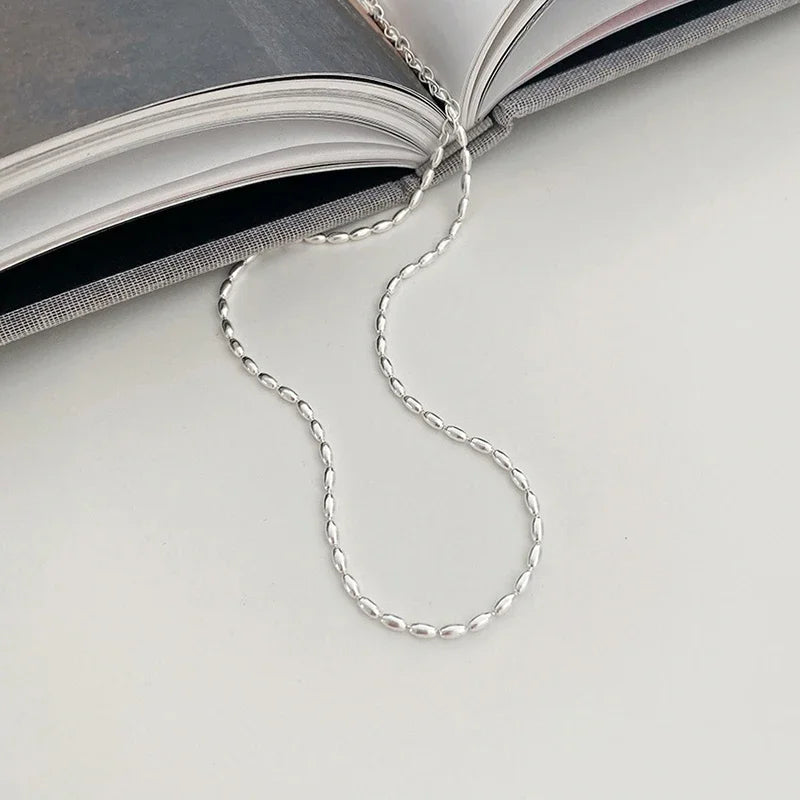 Soft Geometry Silver Choker