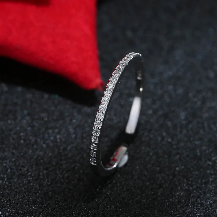 Minimalist White Zircon Ring