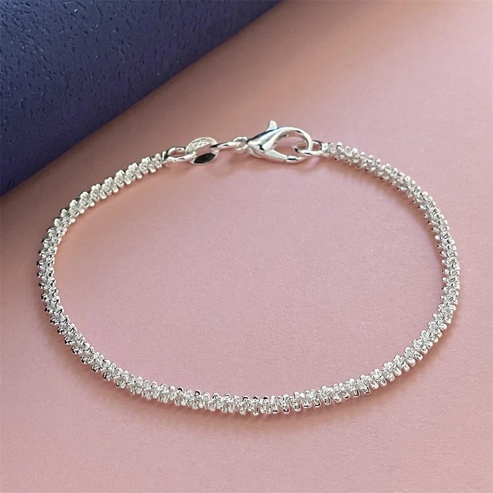 Radiant Touch Silver Bracelet