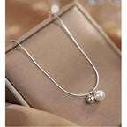 Pearl Bead Silver Choker