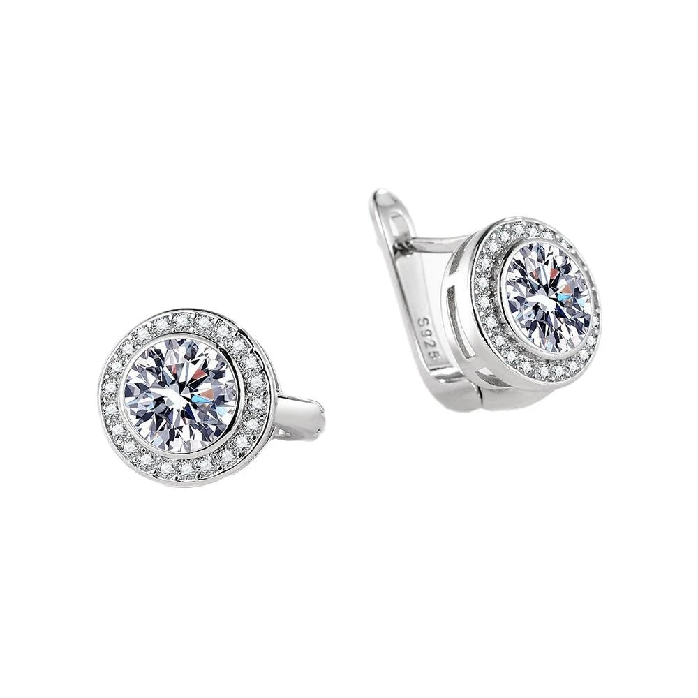 Crystal Muse Silver Earrings