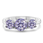 Red Moissanite Charm Ring