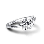 Blooming Rose Silver Ring