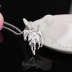 Equestrian Grace Silver Necklace