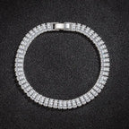 Zircon Glow Silver Bracelet