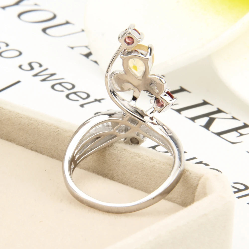 Agate Elegance Silver Ring