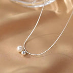 Pearl Bead Silver Choker