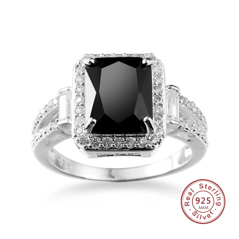 Midnight Black Zircon Ring
