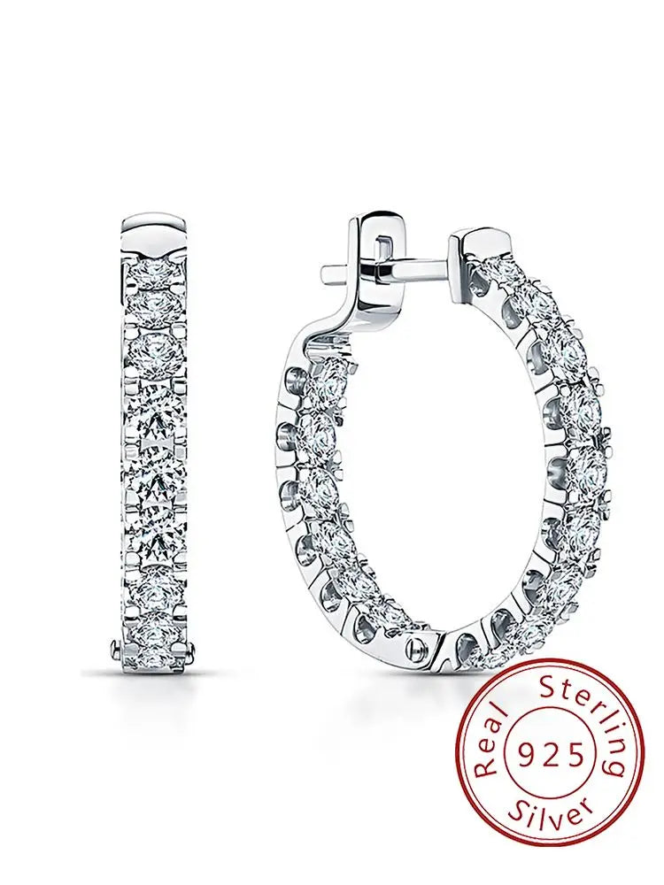 Minimal Glow Silver Studs