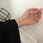 Twisted Wave Silver Bracelet