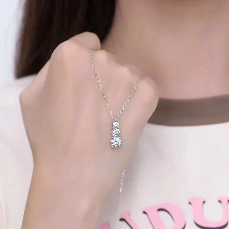 Golden Aura Silver Necklace