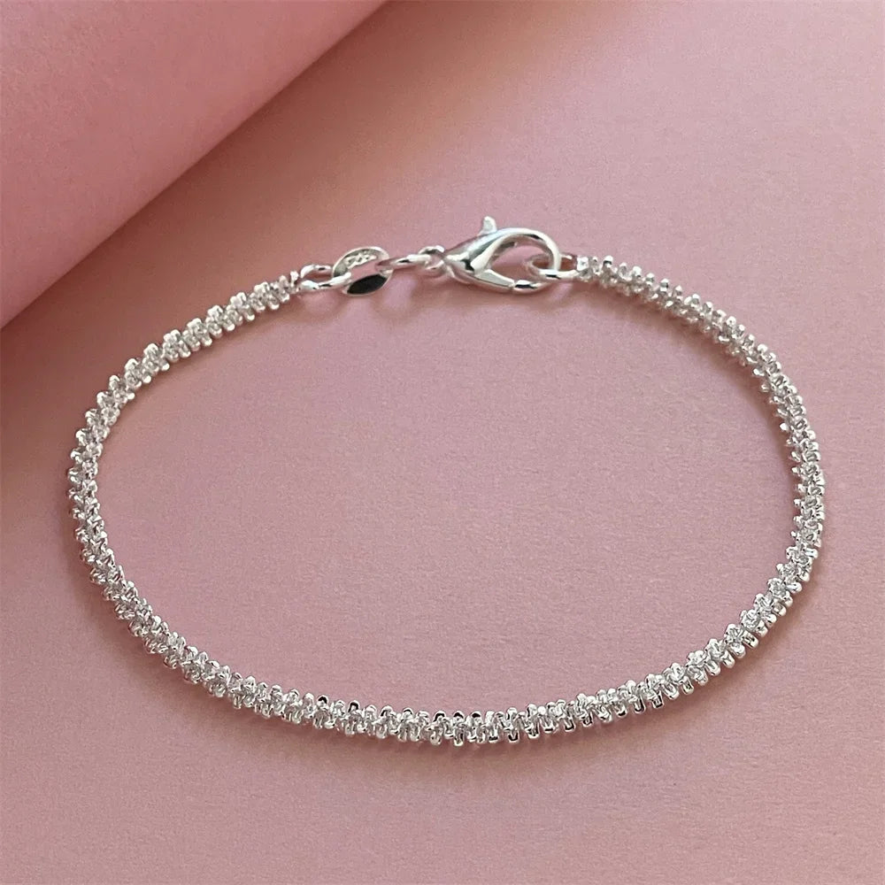 Radiant Touch Silver Bracelet