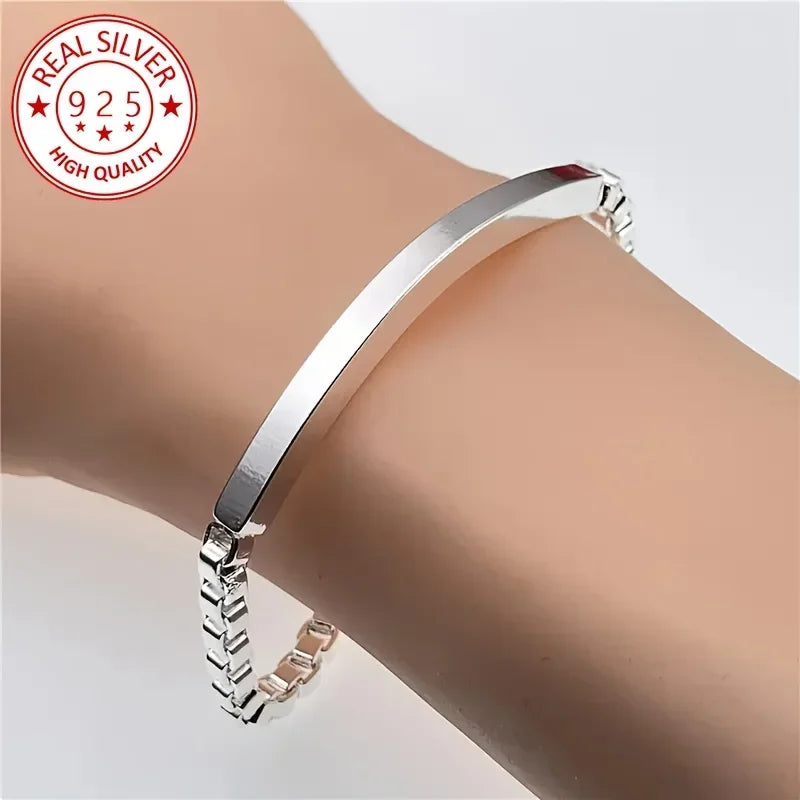 Midnight Luxe Silver Bracelet