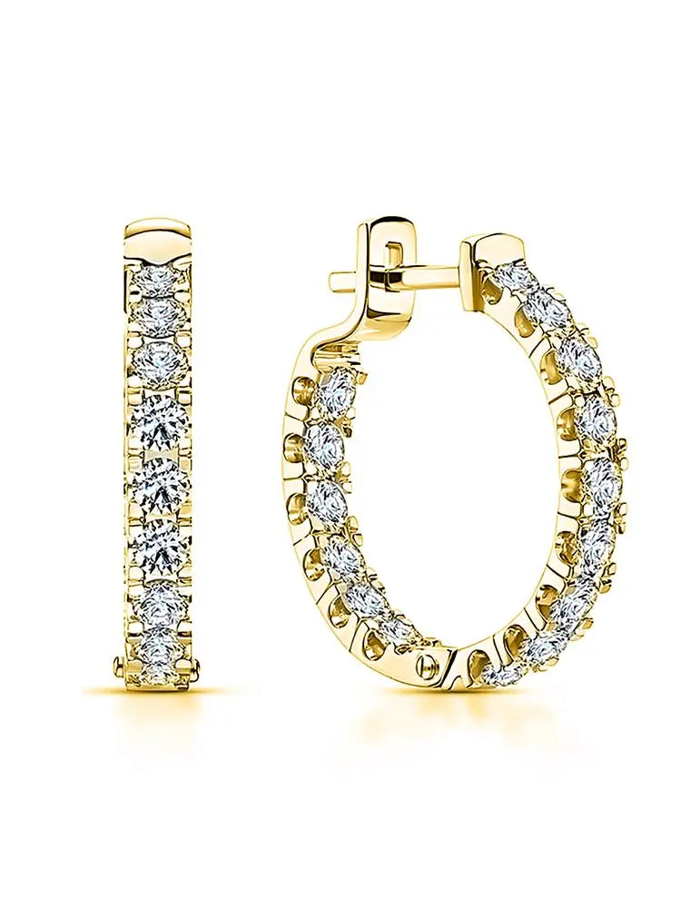 Minimal Glow Silver Studs