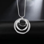 Bohemian Triple Circle Necklace