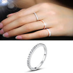 Minimalist White Zircon Ring