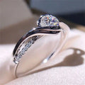 Shimmer White Sapphire Ring